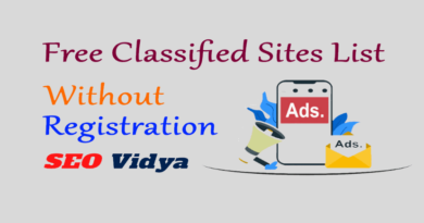 Free Classified Sites List Without Registrations