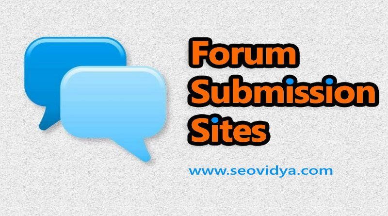 forum submission sites